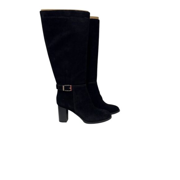 GIANI BERNINI / Black / Suede / Mid-Calf Boots / Size 8.5M / Block Heel & Side Z - Picture 7 of 9